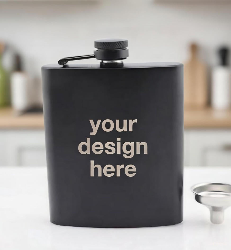Custom Personalized Flask - Design Your Own Engraved Hip Flask