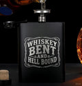 Custom Engraved Hip Flask for Men - Personalized Whiskey Flask